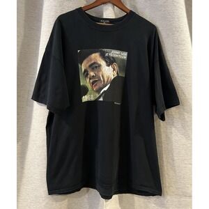 Johnny Cash At Folsom Prison Shirt Zion Rootswear Large‎ Black 2004 2X